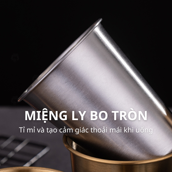 Ly inox 2 lớp, Ly uống nước chất liệu thép không gỉ, Cốc Inox dày dặn, an toàn | BigBuy360 - bigbuy360.vn
