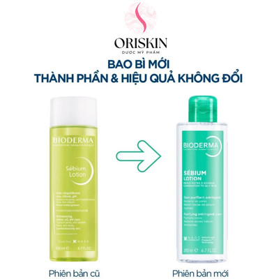 Bioderma Nước Hoa Hồng Cân Bằng Cho Da Dầu Sebium Lotion Toner 200ml