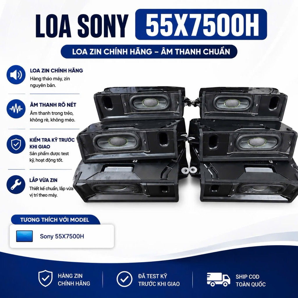 Cặp loa Tivi Sony model 55X7500H, hàng chính hãng