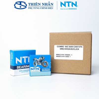 Combo Bạc Đạn Cam NTN Dream, Wave, Click (6905C3, 6902ZC3)