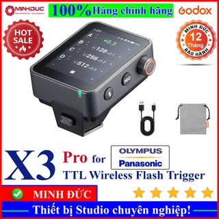 Trigger Godox X3 Pro for Olympus and Panasonic TTL Wireless Flash ( MINH ĐỨC )