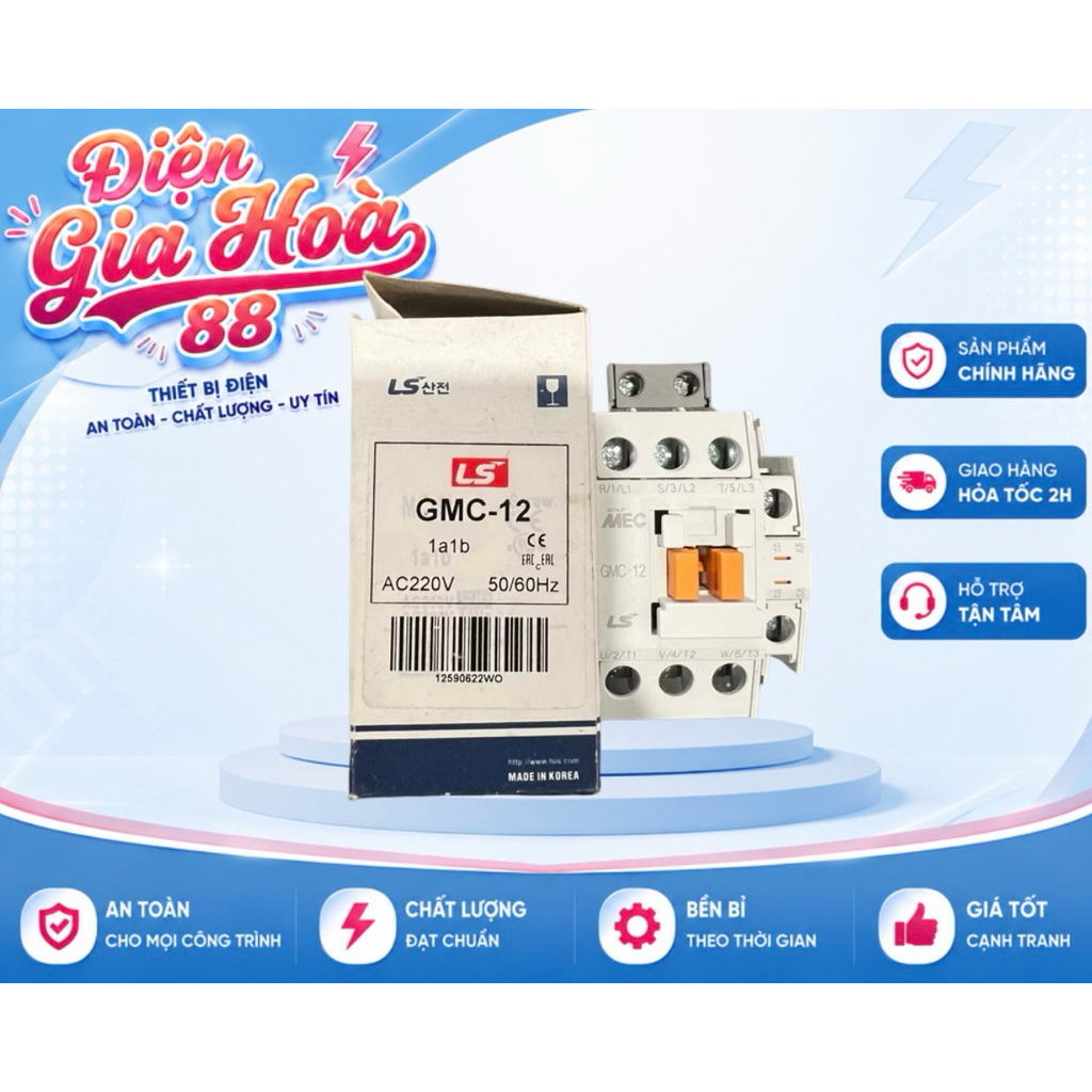 Khởi Động Từ LS GMC 9/12/18/22/32/40/50/65/85 , Contactor LS Khởi LS GMC 9A 12A 18A 22A 32A 40A, Khở