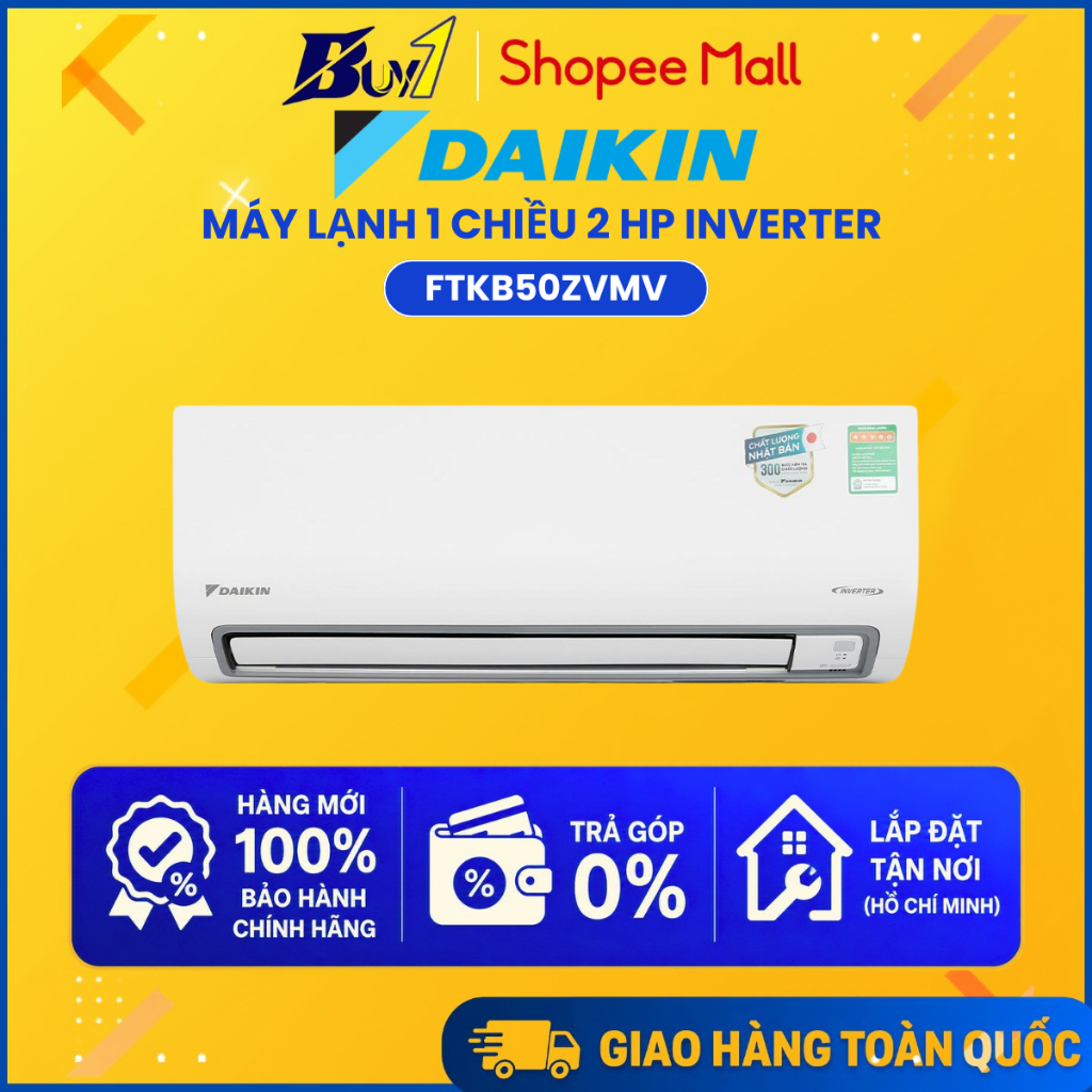 FTKB50ZVMV - Máy lạnh Daikin Inverter 2 HP FTKB50ZVMV - Hàng chính hãng