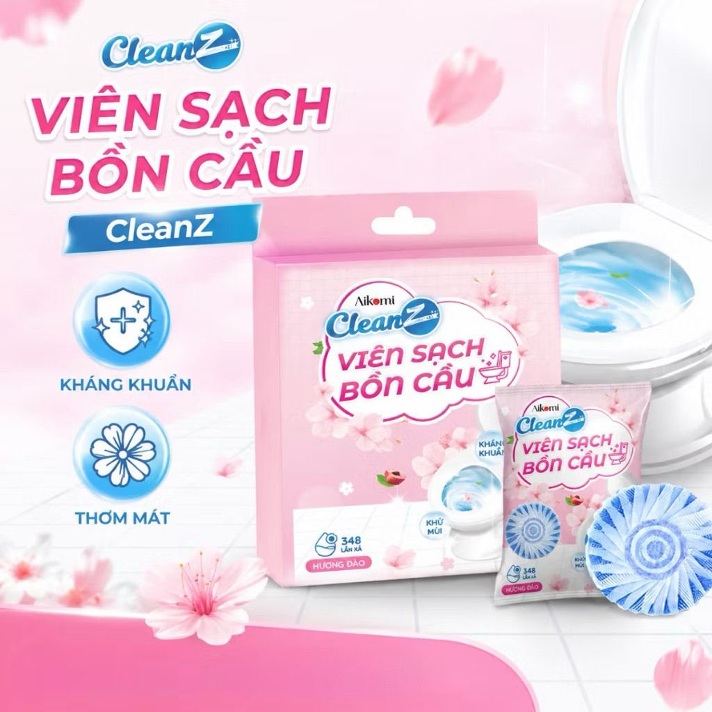 Aikomi - Viên sạch bồn cầu CleanZ