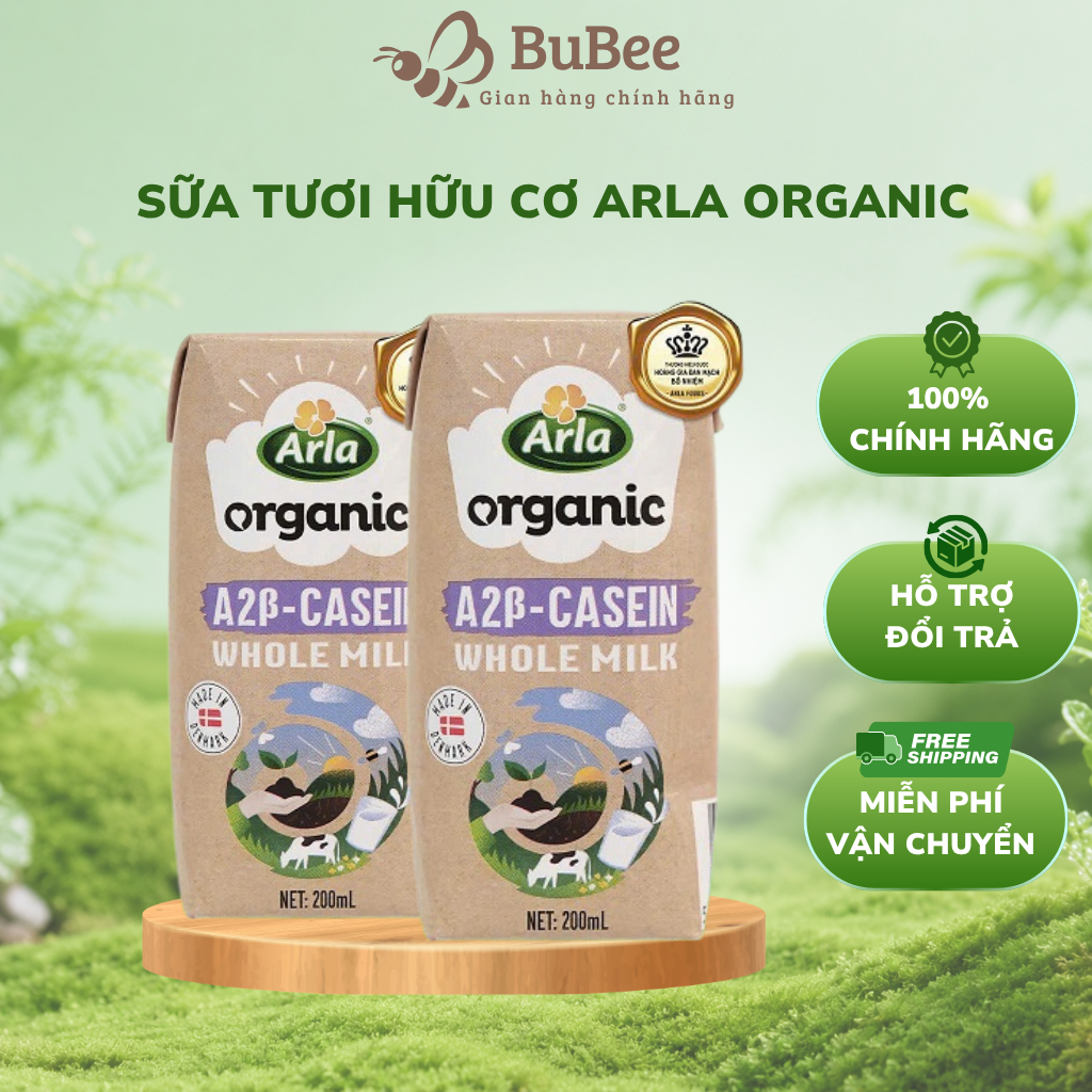 Sữa Tươi Hữu Cơ Arla A2 Organic - Đạm A2-Casein Whole Milk Thơm Ngon Từ Đan Mạch - BuBee