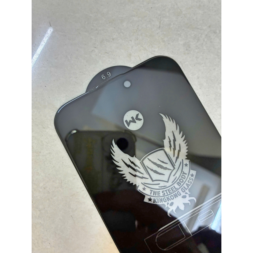 Dán cường lực iPhone 16 Pro Max Chống Nhìn Trộm Full Màn Hình WK Kingkong – Kính Cường Lực 4D Bảo Mậ