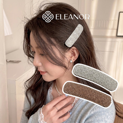 Kẹp tóc nữ Eleanor Accessories hình chữ nhật đính đá lấp lánh phụ kiện tóc kẹp tóc mái 11899