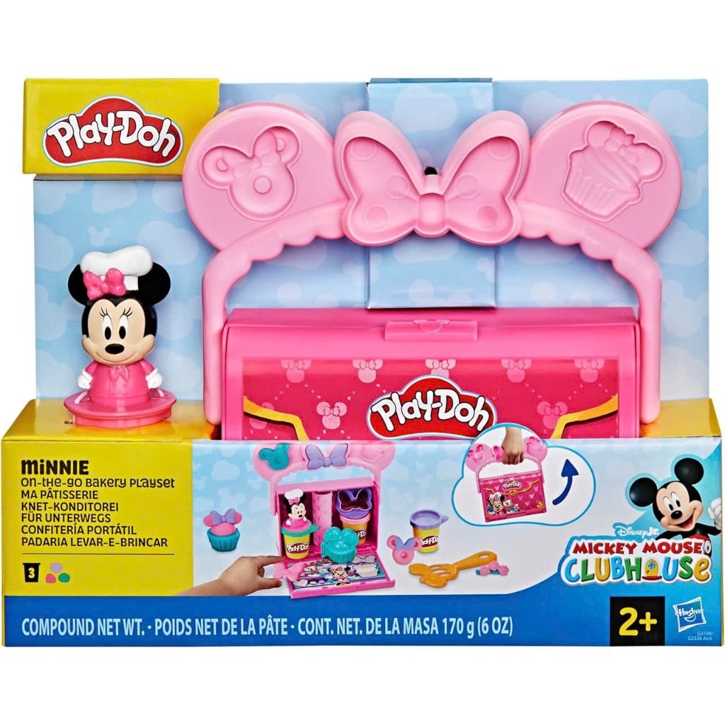 Bộ đất nặn Play-Doh Disney Minnie On-The-Go Bakery Playset cho bé 2+