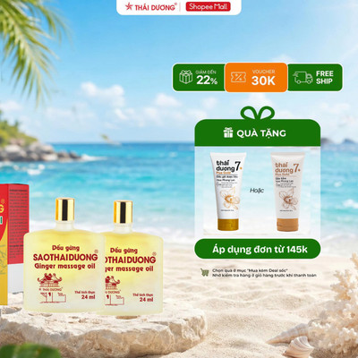 [Live] COMBO 2 Dầu gừng Sao Thái Dương 24ml - Sao Thái Dương
