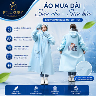 Áo mưa 1 người kiểu dáng thời trang in hình gấu thiết kế mới nhất có khoá kéo tiện lợi [ HÀNG CAO CẤP ]