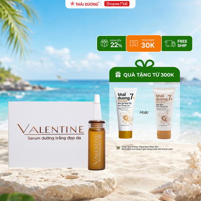 Serum Valentine dưỡng trắng đẹp da (hộp 1 lọ 10ml)  - Sao Thái Dương