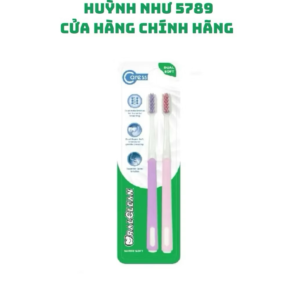 [CHÍNH HÃNG]Bộ 2 bàn chải đánh răng Oral Clean Caress
