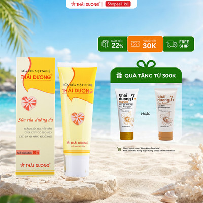 Sữa rửa mặt nghệ sạch mụn, ngừa vết thâm Thái Dương 90g - Sao Thái Dương