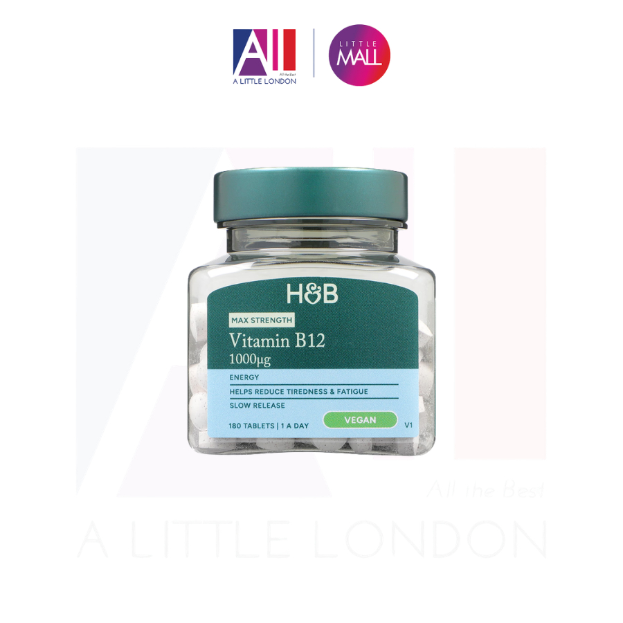Bổ sung Vitamin B12 Holland & Barrett Slow Release Vitamin B12 1000 mg (Bill Anh)