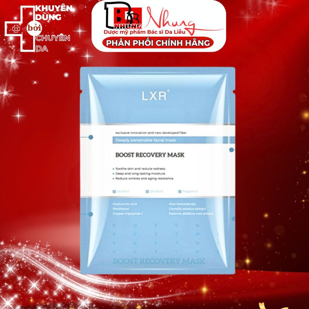 (Combo 10) Mặt Nạ  LXR Boost Recovery Peptide Giúp Phục Hồi Da