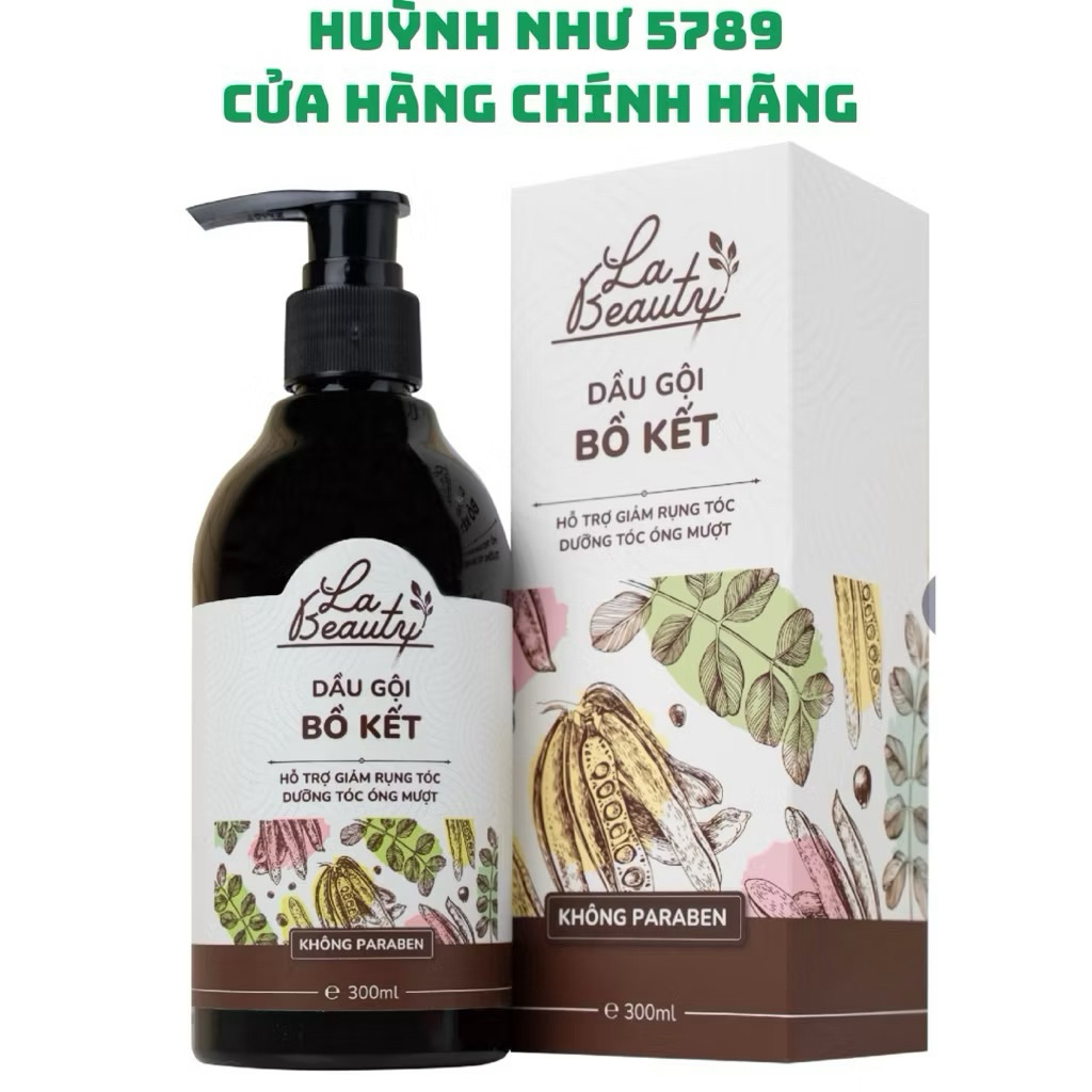 [CHÍNH HÃNG]Dầu gội Bồ Kết cô đặc La Beauty giảm gãy rụng, dưỡng tóc óng mượt 300ml9