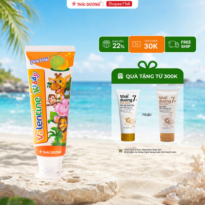 Kem đánh răng trẻ em Valentine Kiddy 100g - Sao Thái Dương