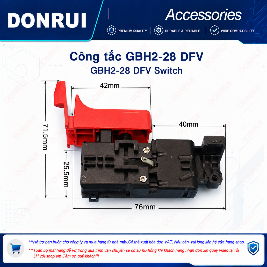 Công tắc khoan BOSCH GBH Phụ kiện 2-26 For GBH2-26DE GBH2-26DFR GBH2-26E GBH2-26DRE