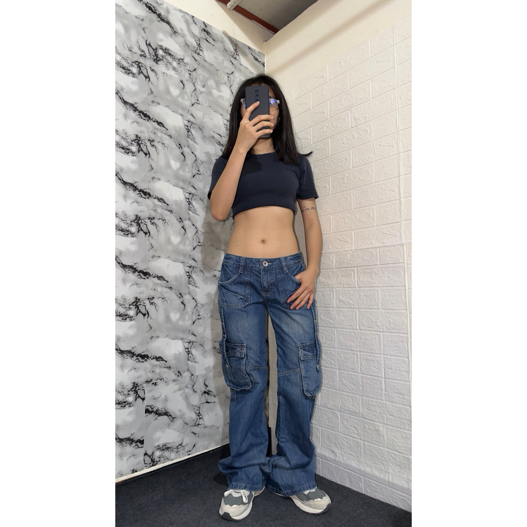[2HAND] BOOTCUT LOW RISE TÚI HỘP HIỆU CLRIDE.INS