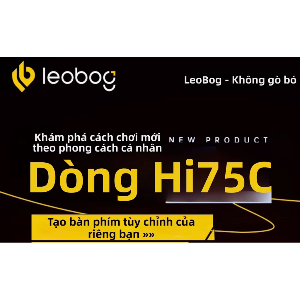 Bàn phím cơ nhôm không dây LEOBOG HI75C PRO 3 mode kết nối | BigBuy360 - bigbuy360.vn