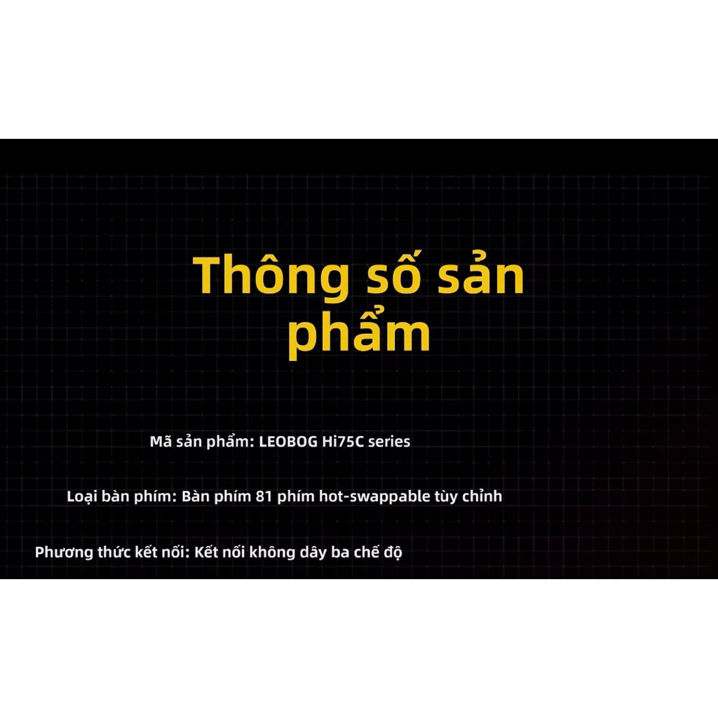 Bàn phím cơ nhôm không dây LEOBOG HI75C PRO 3 mode kết nối | BigBuy360 - bigbuy360.vn