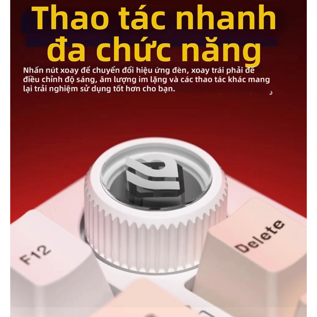 Bàn phím cơ nhôm không dây LEOBOG HI75C PRO 3 mode kết nối | BigBuy360 - bigbuy360.vn