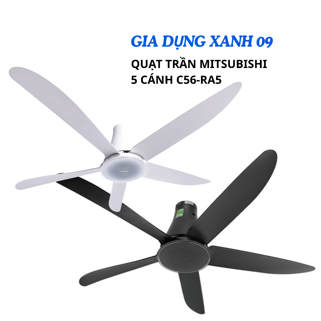 [NỘI ĐỊA THÁI] Quạt trần Mitsubishi 5 cánh điều khiển từ xa C56-RA5 - Hàng chính hãng
