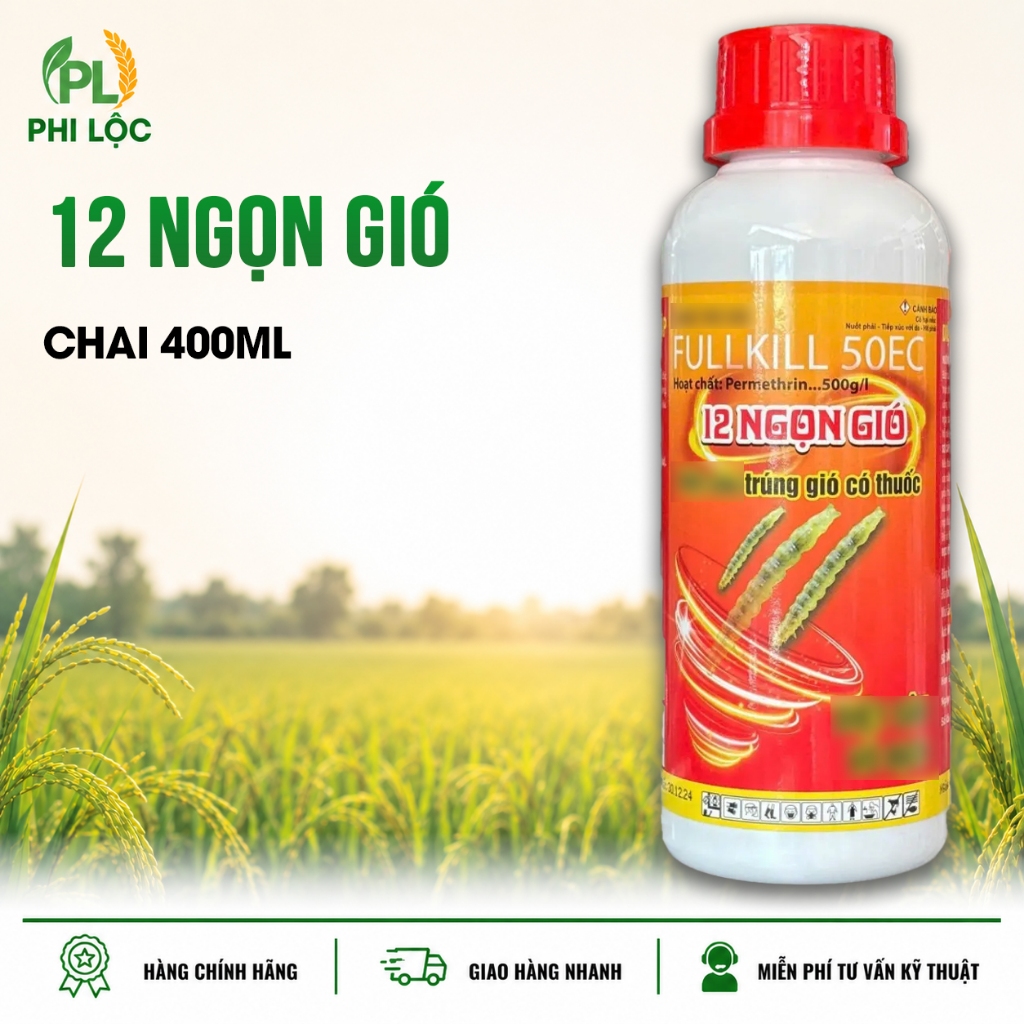 FULLKILL - 12 NGỌN GIÓ - Global Farm hỗ trợ phòng sau/ray có xông hơi (chai 400ml)