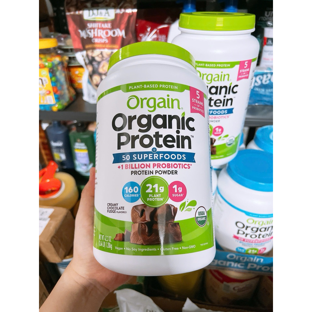 Bột protein hữu cơ Orgain Organic Protein 50 Superfoods + 1 Billion Probiotics Powder Protein Creamy