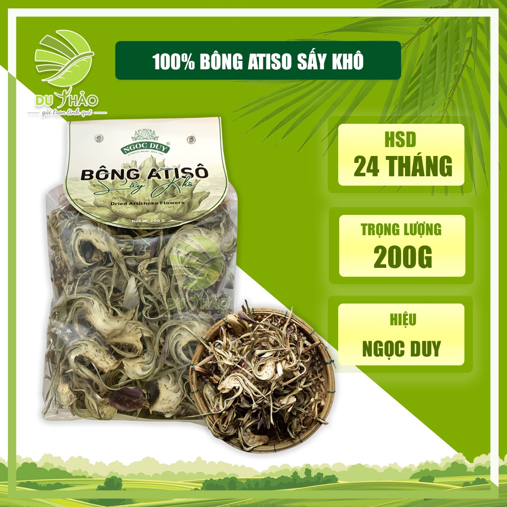 Trà Atisô Đà Lạt dạng bông atiso sấy khô và atiso túi lọc tiện lợi, Atiso Ngọc Duy