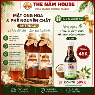 Mật ong hoa cà phê nguyên chất chai 700gr Mitruco Foods