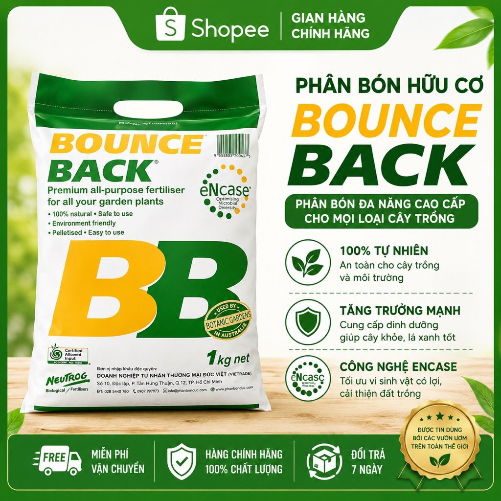 Phân Hữu Cơ  Bounce Back 1KG phân cá úc