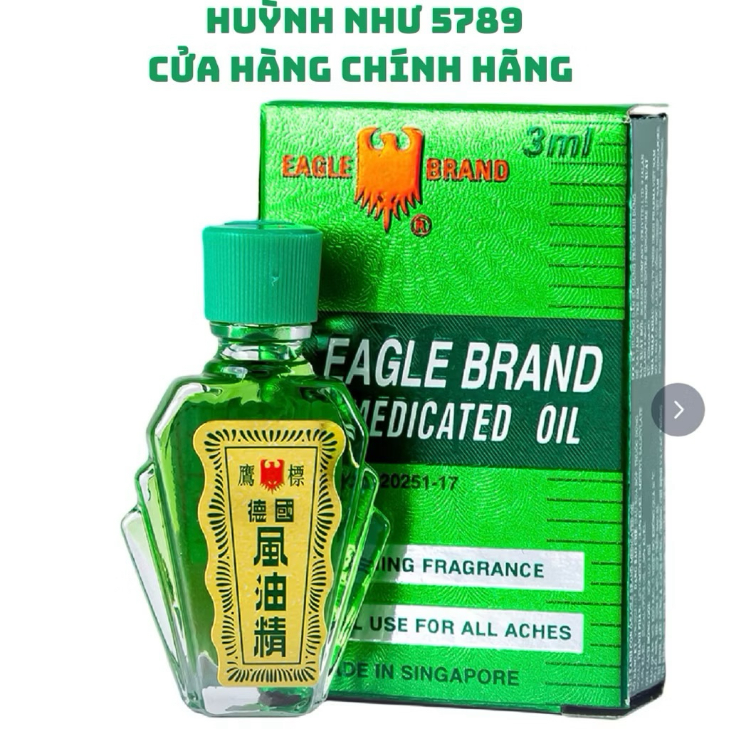 [CHÍNH HÃNG]Dầu gió xanh Con Ó Eagle Brand Medicated Oil giảm nhức đầu, cảm cúm, đau lưng, viêm khớp