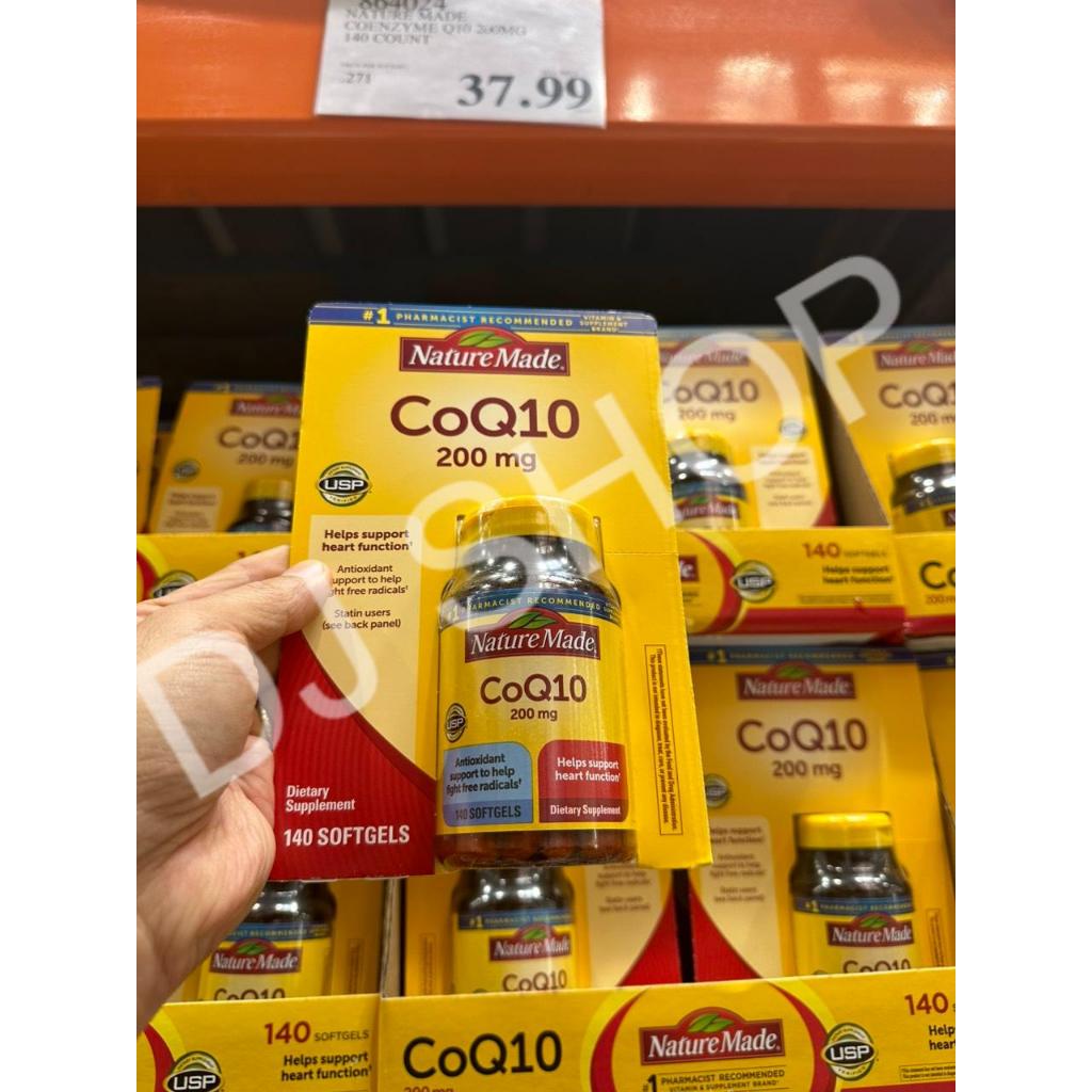 [SHOP DJ] Viên Uống CoQ10 Tốt Cho Tim Mạch Nature Made CoQ10 200mg 140 Viên Của Mỹ