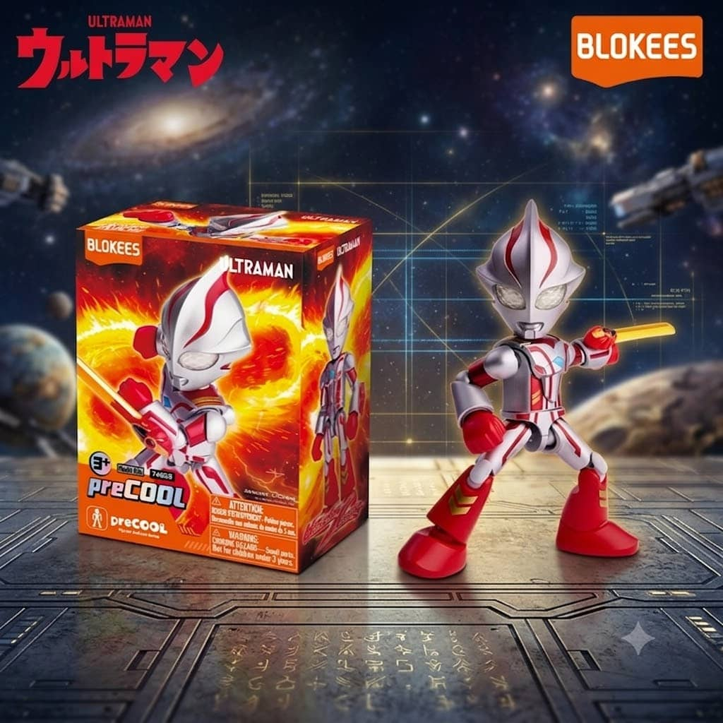 Mô Hình Blokees Ultraman preCOOL-11 Ultraman Mebius Plastic Model Kit Chính Hãng