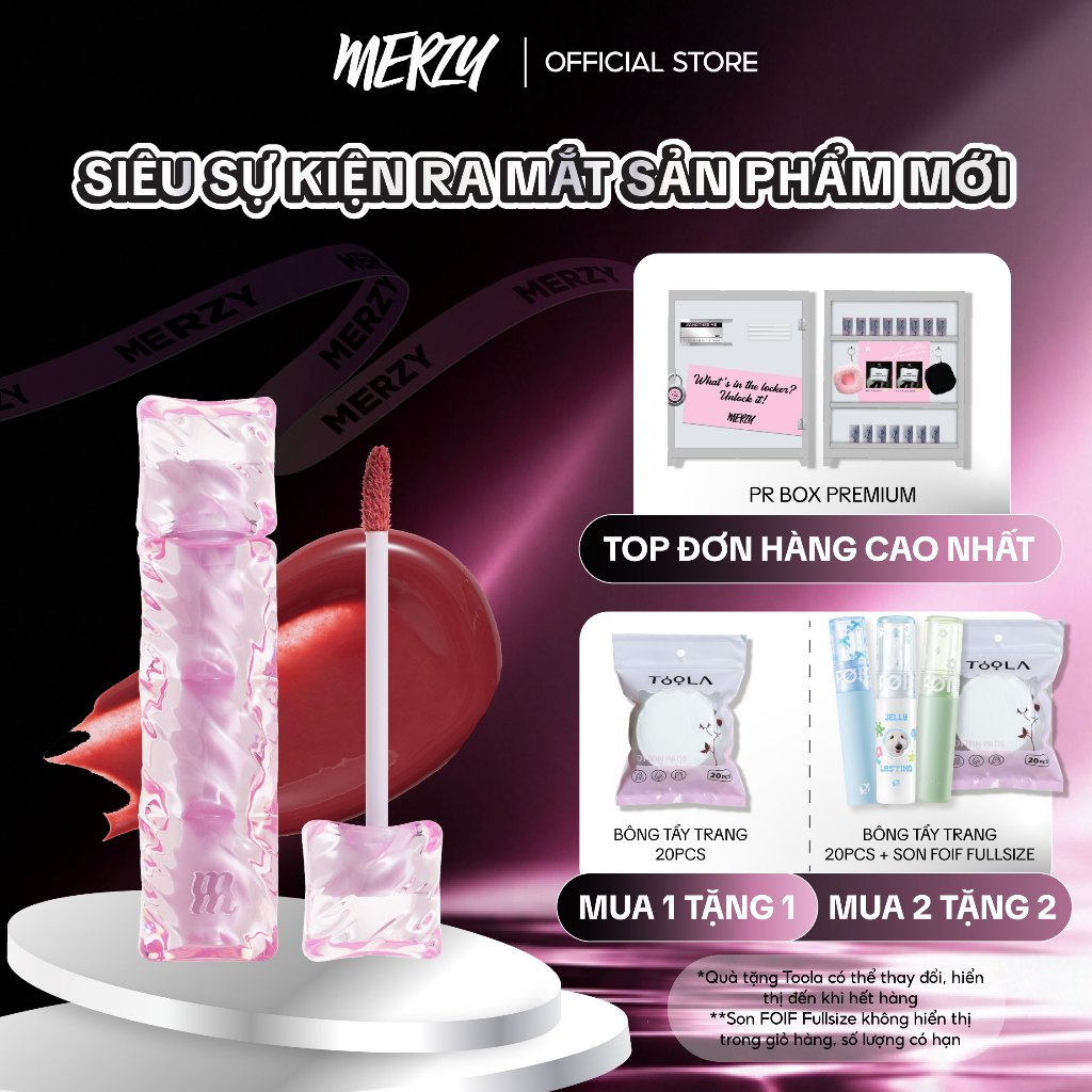 [NEW][SON PHAO] Son Tint Merzy Water Fit Blur Tint 3.7g