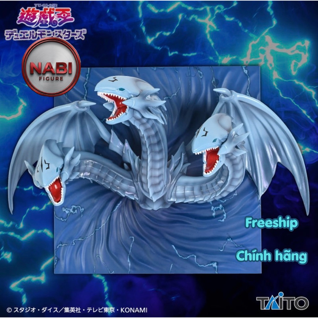Mô hình Blue-Eyes Ultimate Dragon - YuGi Oh Duel Monsters chính hãng đồ decor máy tính laptop obelis
