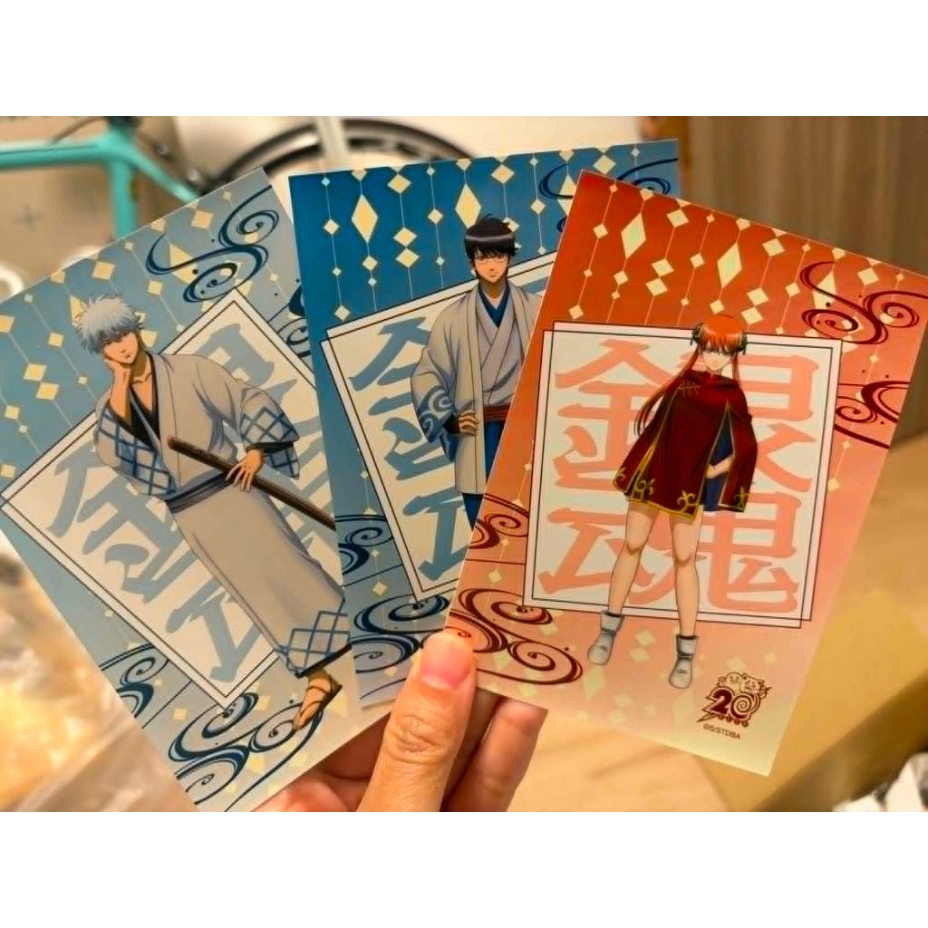POST CARD CHÍNH HÃNG ANIME GINTAMA SET 3 TẤM NHƯ HÌNH