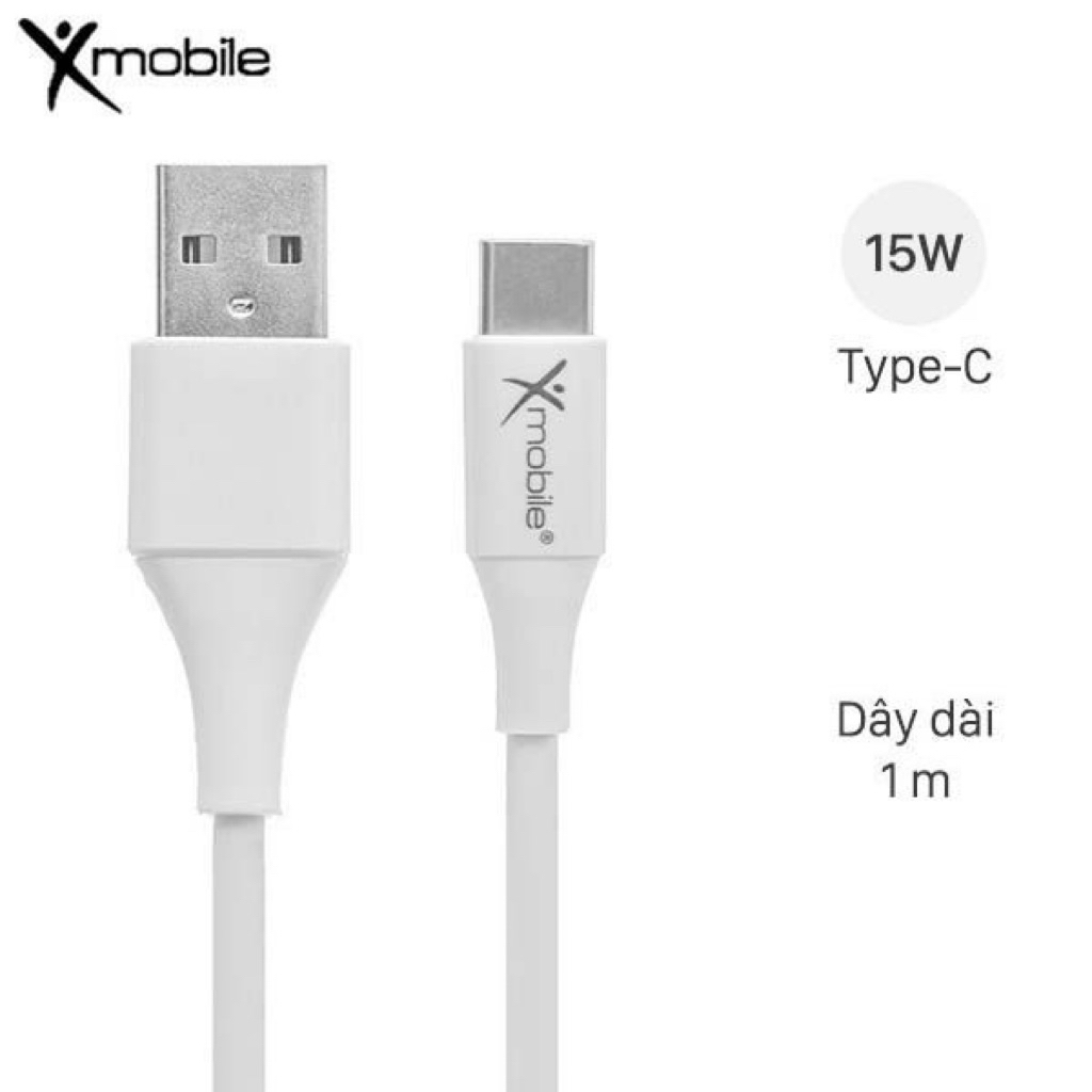 Cáp sạc và truyền dữ liệu USB-A - Type-C 15W 1m Xmobile TC27-1000