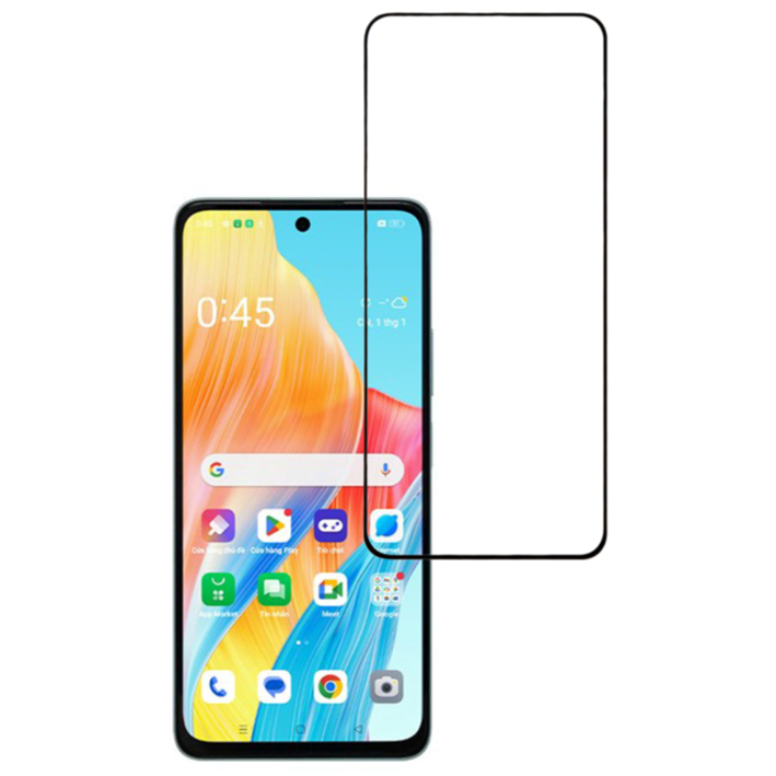 Miếng dán cường lực Oppo A58 full màn hình