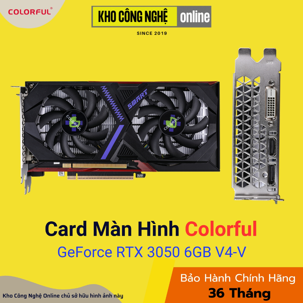 Card màn hình Colorful GeForce RTX 3050 6GB V4-V (Hàng Chính Hãng)