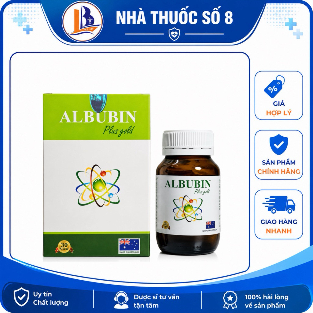 Albumin Plus gold lọ 30 viên hỗ trợ tăng đề kháng,hồi phục sức khoẻ
