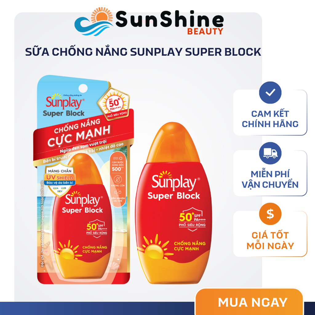 Sữa Chống Nắng Sunplay Super Block Dưỡng Da SPF50 PA++++