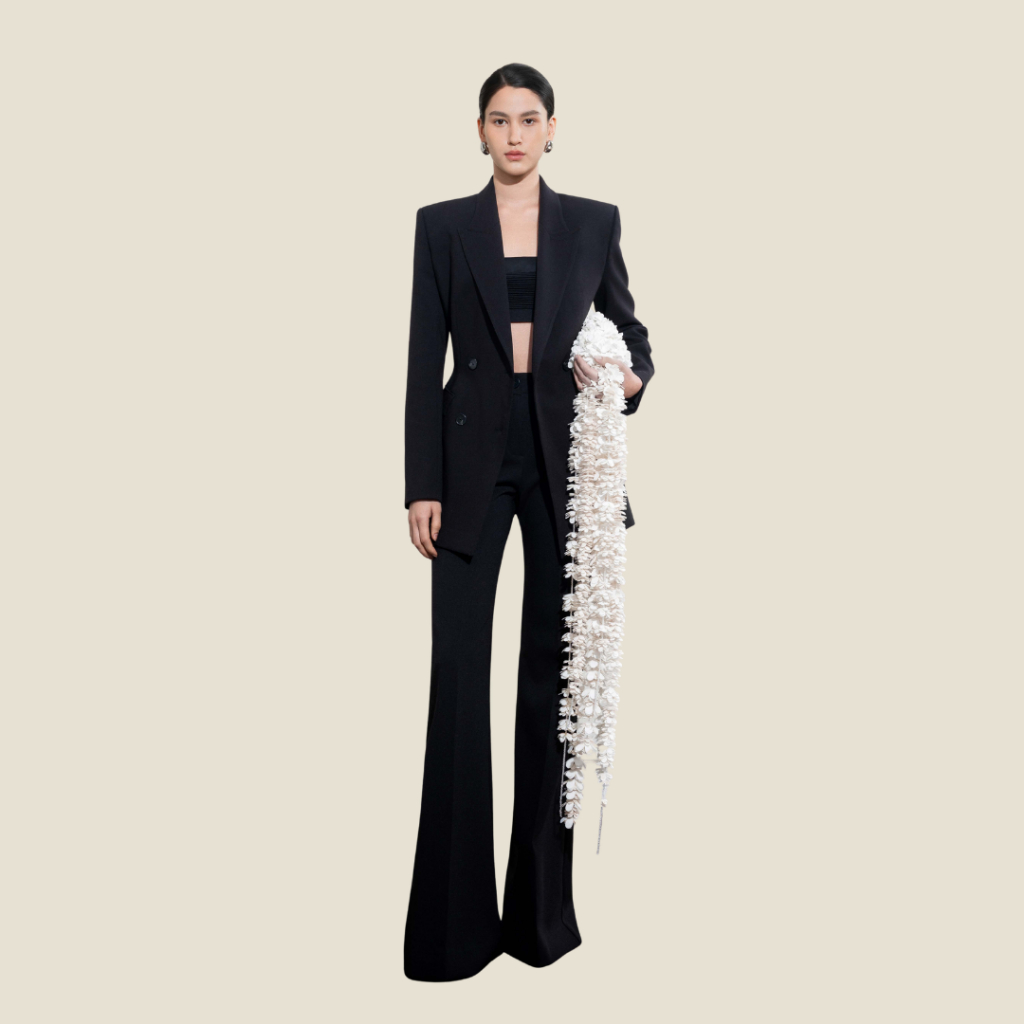 WHITE ANT Áo Blazer Nữ Form Suông 2 Hàng Cúc DOUBLE-BREASTED SCULPT BLAZER 180200035