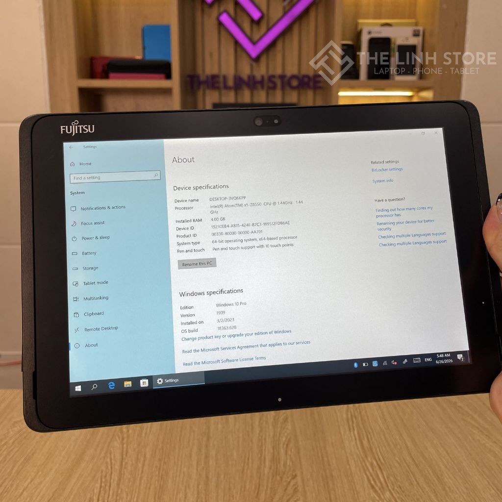 [Máy Cũ] Máy tính bảng Fujitsu Arrows Tab Q507 - Atom X5 Z8550 chạy Window 10 | BigBuy360 - bigbuy360.vn
