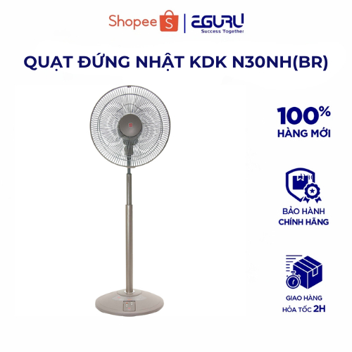 Quạt đứng Nhật KDK N30NH(BR) - 5 cánh- Bảo hành chính hãng