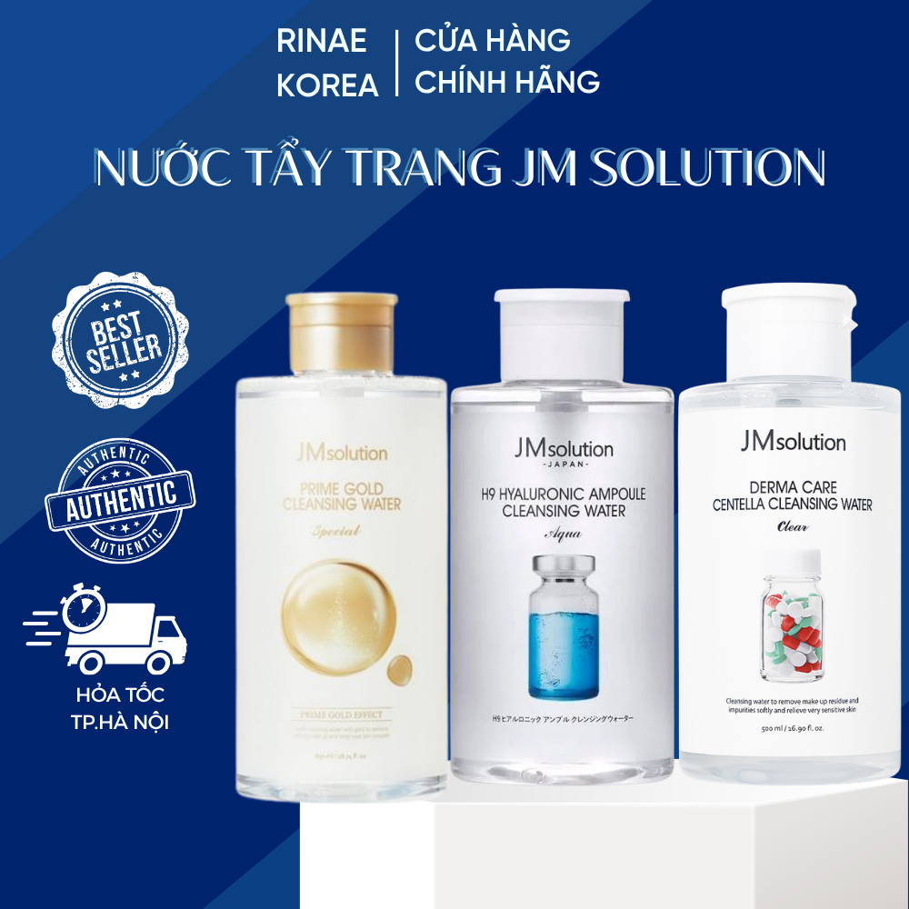 Nước tẩy trang Jm Solution Nước tẩy trang sạch sâu dịu nhẹ cấp ẩm JM Solution Hàn Quốc 500ml/850ml