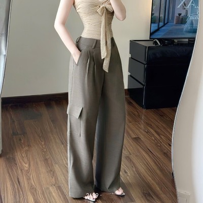 Quần tây ống rộng túi hộp thời trang trẻ trung Callene (L3043)