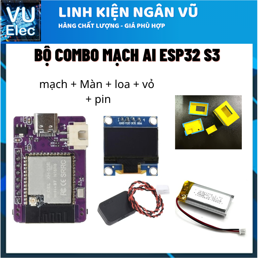 Chatbot AI Xiaozhi ESP32C3 /  ESP32S3 đã được tích hợp với ba mô hình đồ chơi AI lớn (phiên bản WIFI