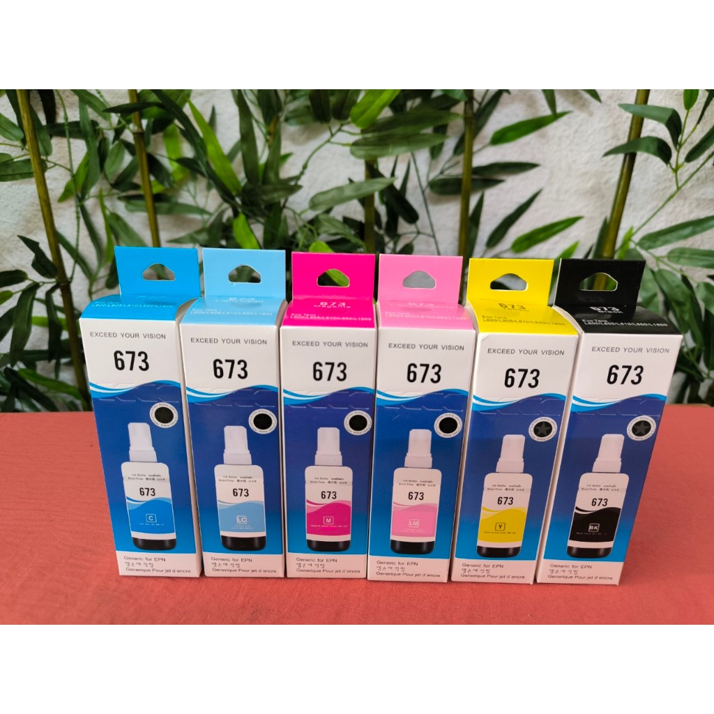 Mực in phun 673_pro_chính hãng sử dụng cho máy in phun màu epson l805,L805, L850, L1800_Japan